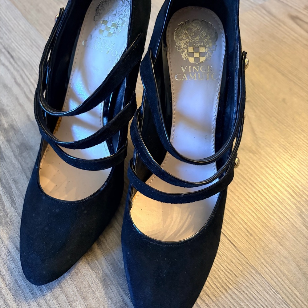 Vince Camuto Strappy Black Heels